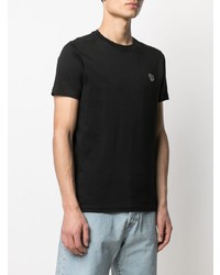 schwarzes T-Shirt mit einem Rundhalsausschnitt von Paul Smith