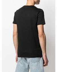 schwarzes T-Shirt mit einem Rundhalsausschnitt von Paul Smith