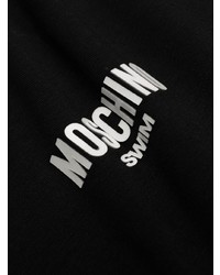 schwarzes T-Shirt mit einem Rundhalsausschnitt von Moschino