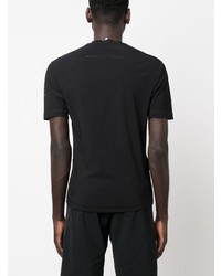 schwarzes T-Shirt mit einem Rundhalsausschnitt von Moncler