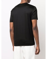 schwarzes T-Shirt mit einem Rundhalsausschnitt von Emporio Armani