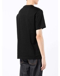 schwarzes T-Shirt mit einem Rundhalsausschnitt von Armani Exchange