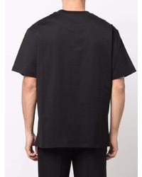 schwarzes T-Shirt mit einem Rundhalsausschnitt von Bally