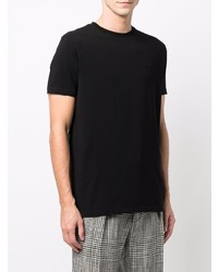 schwarzes T-Shirt mit einem Rundhalsausschnitt von Karl Lagerfeld