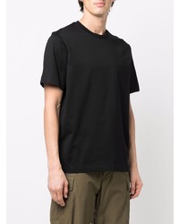 schwarzes T-Shirt mit einem Rundhalsausschnitt von Moncler