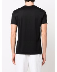 schwarzes T-Shirt mit einem Rundhalsausschnitt von Emporio Armani