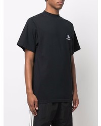 schwarzes T-Shirt mit einem Rundhalsausschnitt von Balenciaga