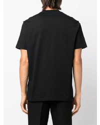 schwarzes T-Shirt mit einem Rundhalsausschnitt von Versace