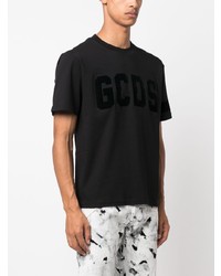 schwarzes T-Shirt mit einem Rundhalsausschnitt von Gcds