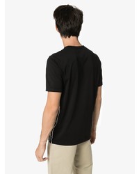 schwarzes T-Shirt mit einem Rundhalsausschnitt von Fred Perry