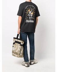 schwarzes T-Shirt mit einem Rundhalsausschnitt von Dickies Construct