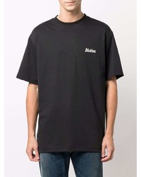 schwarzes T-Shirt mit einem Rundhalsausschnitt von Dickies Construct