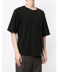 schwarzes T-Shirt mit einem Rundhalsausschnitt von 3.1 Phillip Lim