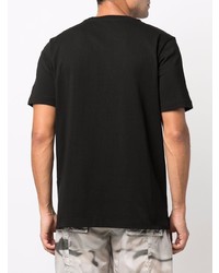 schwarzes T-Shirt mit einem Rundhalsausschnitt von Diesel