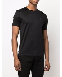 schwarzes T-Shirt mit einem Rundhalsausschnitt von Emporio Armani