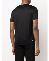 schwarzes T-Shirt mit einem Rundhalsausschnitt von Emporio Armani