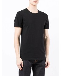 schwarzes T-Shirt mit einem Rundhalsausschnitt von Paul Smith