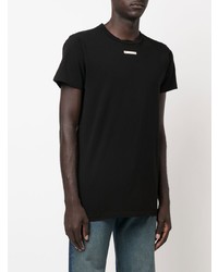 schwarzes T-Shirt mit einem Rundhalsausschnitt von Maison Margiela