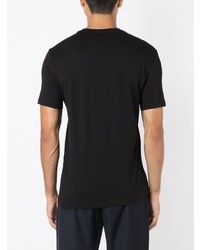 schwarzes T-Shirt mit einem Rundhalsausschnitt von Armani Exchange