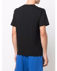 schwarzes T-Shirt mit einem Rundhalsausschnitt von Moschino