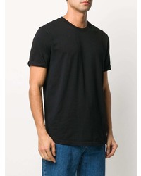 schwarzes T-Shirt mit einem Rundhalsausschnitt von Calvin Klein Jeans