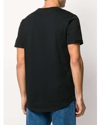 schwarzes T-Shirt mit einem Rundhalsausschnitt von Calvin Klein Jeans