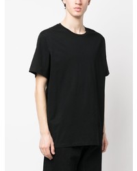 schwarzes T-Shirt mit einem Rundhalsausschnitt von Balmain