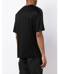 schwarzes T-Shirt mit einem Rundhalsausschnitt von Emporio Armani