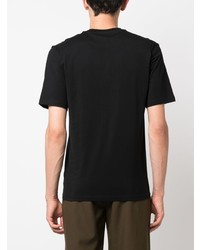 schwarzes T-Shirt mit einem Rundhalsausschnitt von Moschino