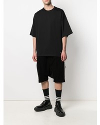 schwarzes T-Shirt mit einem Rundhalsausschnitt von Mastermind Japan