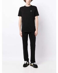 schwarzes T-Shirt mit einem Rundhalsausschnitt von Armani Exchange