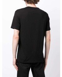 schwarzes T-Shirt mit einem Rundhalsausschnitt von Armani Exchange