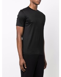 schwarzes T-Shirt mit einem Rundhalsausschnitt von Emporio Armani