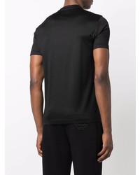 schwarzes T-Shirt mit einem Rundhalsausschnitt von Emporio Armani