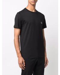 schwarzes T-Shirt mit einem Rundhalsausschnitt von Moncler Genius