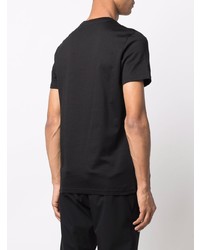 schwarzes T-Shirt mit einem Rundhalsausschnitt von Moncler Genius