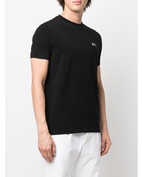 schwarzes T-Shirt mit einem Rundhalsausschnitt von Karl Lagerfeld