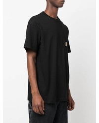 schwarzes T-Shirt mit einem Rundhalsausschnitt von Carhartt WIP