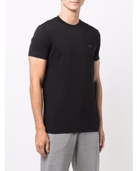 schwarzes T-Shirt mit einem Rundhalsausschnitt von Emporio Armani