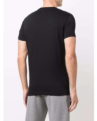 schwarzes T-Shirt mit einem Rundhalsausschnitt von Emporio Armani