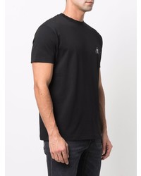 schwarzes T-Shirt mit einem Rundhalsausschnitt von Hogan