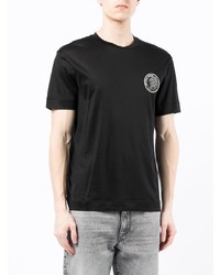 schwarzes T-Shirt mit einem Rundhalsausschnitt von Emporio Armani