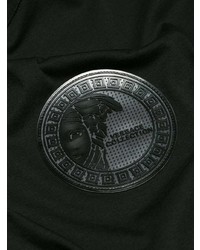 schwarzes T-Shirt mit einem Rundhalsausschnitt von Versace Collection