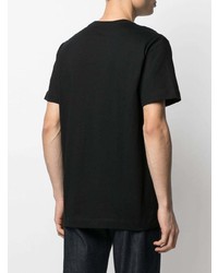 schwarzes T-Shirt mit einem Rundhalsausschnitt von Calvin Klein Jeans