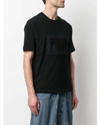 schwarzes T-Shirt mit einem Rundhalsausschnitt von Diesel