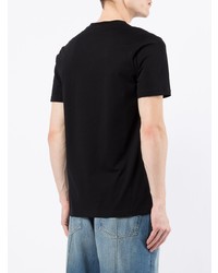 schwarzes T-Shirt mit einem Rundhalsausschnitt von Moschino