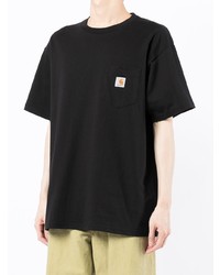 schwarzes T-Shirt mit einem Rundhalsausschnitt von Carhartt WIP