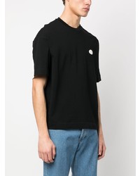 schwarzes T-Shirt mit einem Rundhalsausschnitt von Emporio Armani