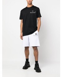 schwarzes T-Shirt mit einem Rundhalsausschnitt von Philipp Plein