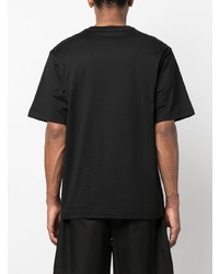 schwarzes T-Shirt mit einem Rundhalsausschnitt von Dolce & Gabbana